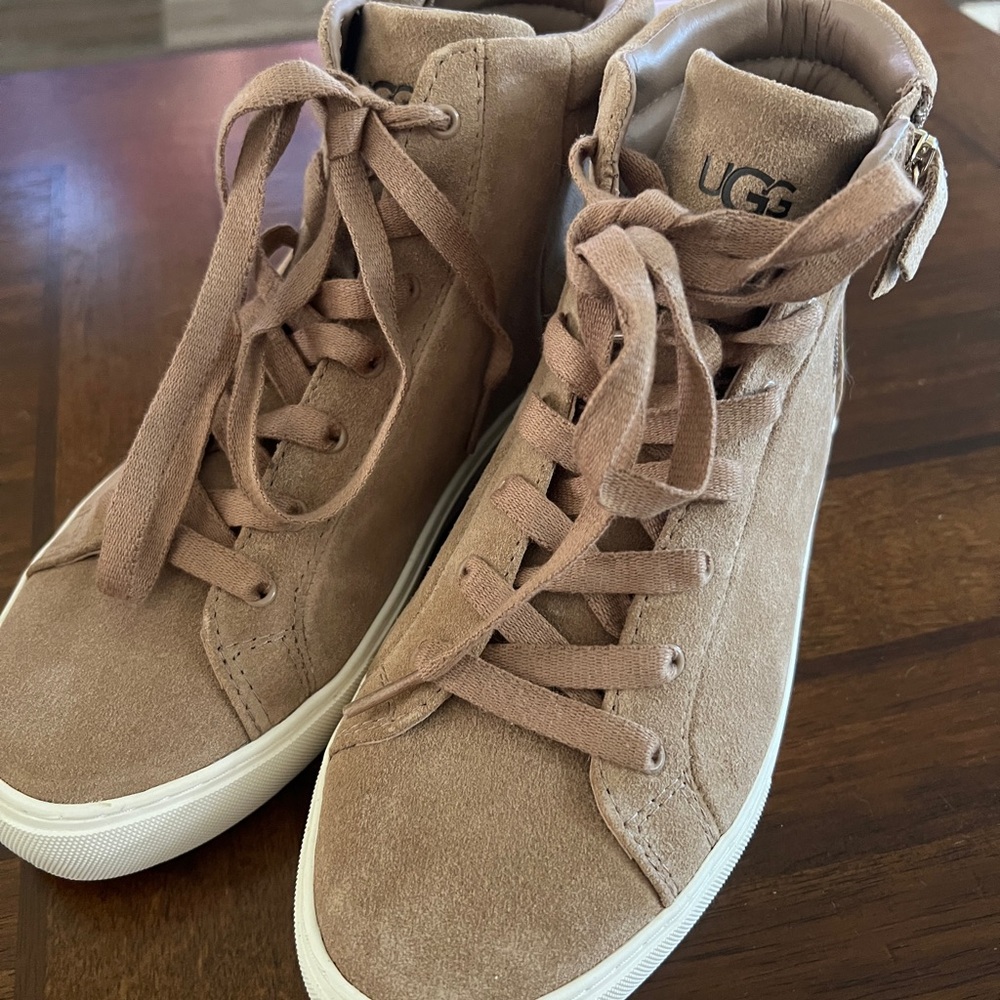 UGG Women's Brown Suede Sneakers